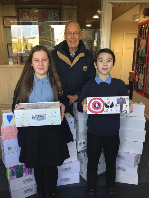 Rotary in Calderdale Shoe Box Appeal