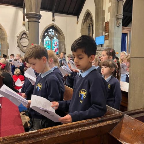 Performing Christmas carols in church