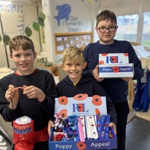 Raising money for the Poppy Appeal